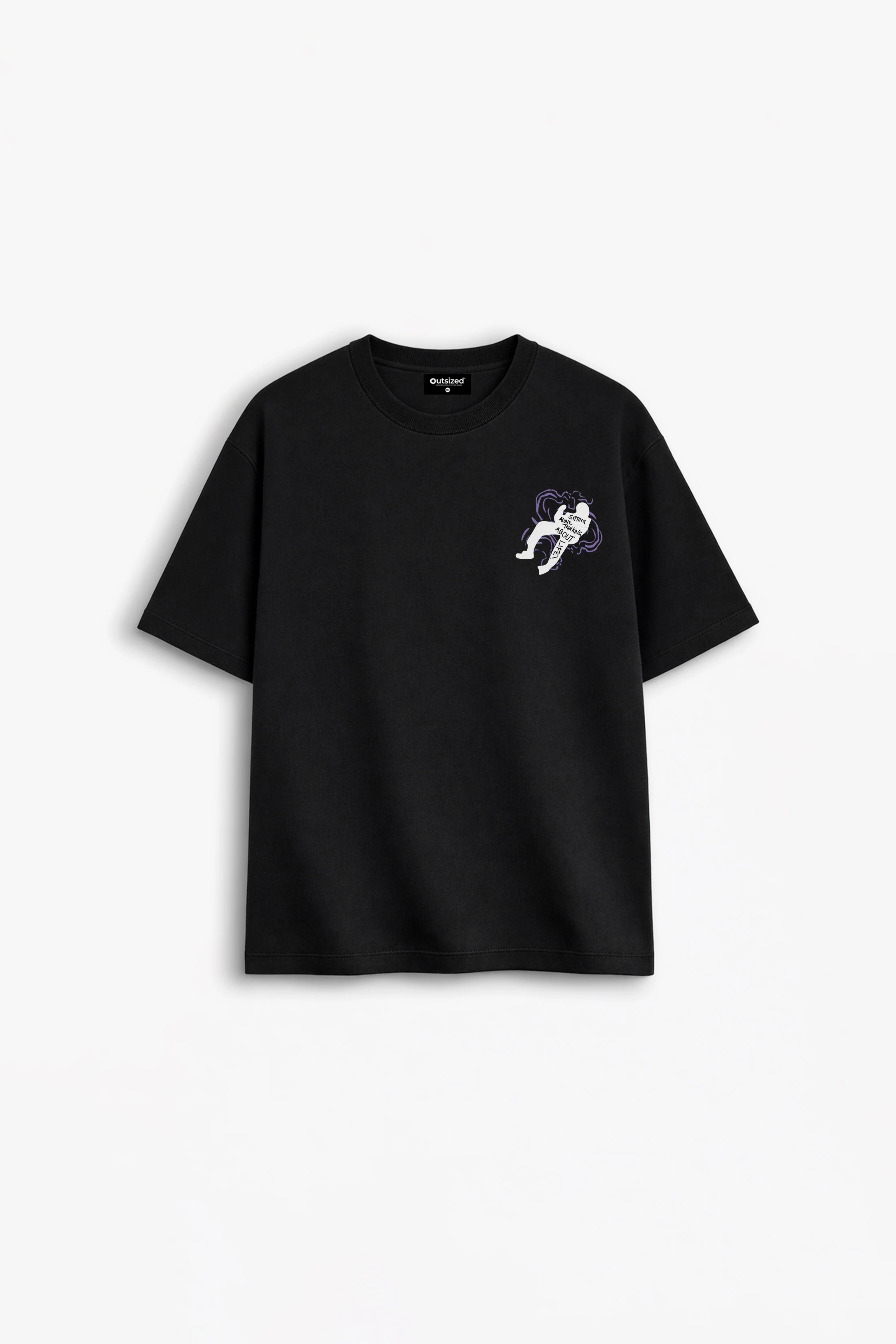 SITTING ALONE GRAPHIC T-SHIRT - Image 2